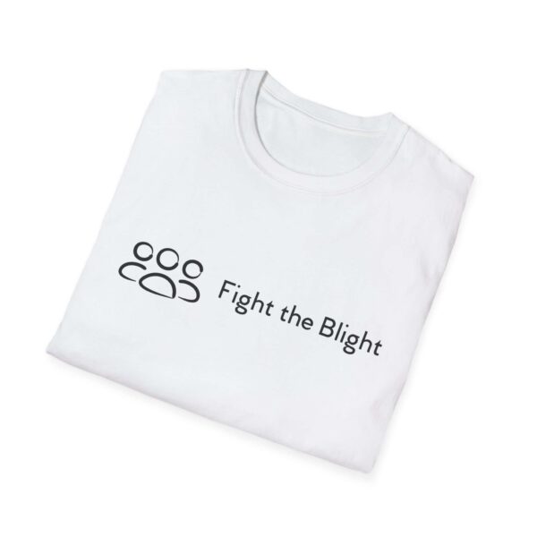 Fight the Blight Charity T-Shirt – Unisex Logo Tee Supporting Neighborhood Revitalization (white) - Image 4