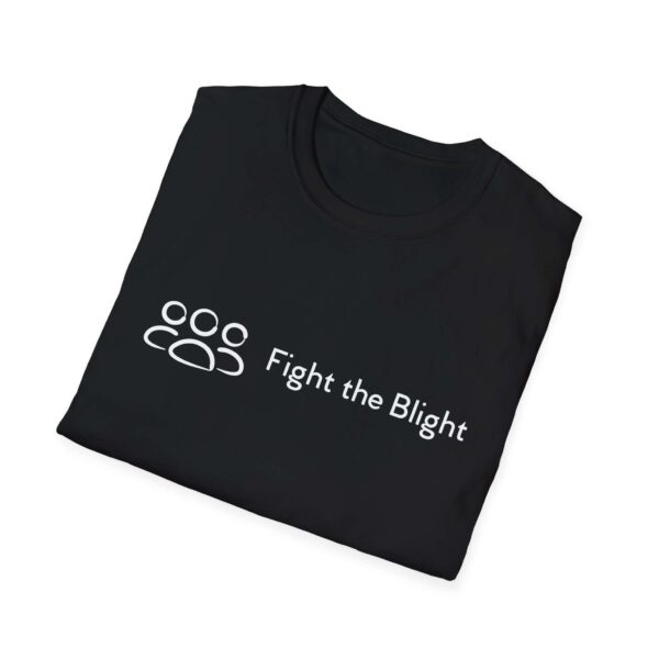 Fight the Blight Charity T-Shirt – Unisex Logo Tee Supporting Neighborhood Revitalization (black) - Image 4